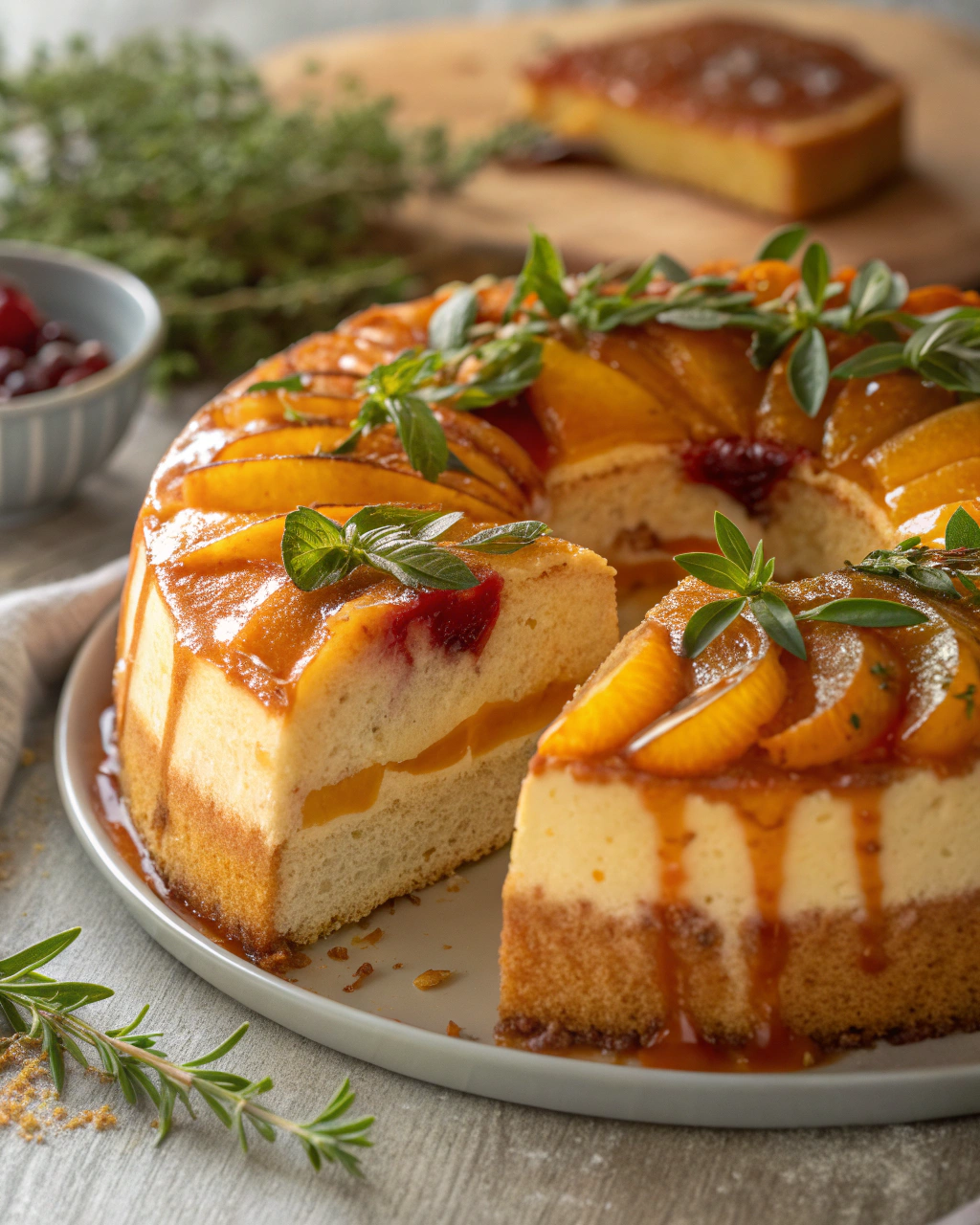 Gâteau Fanta aux pêches