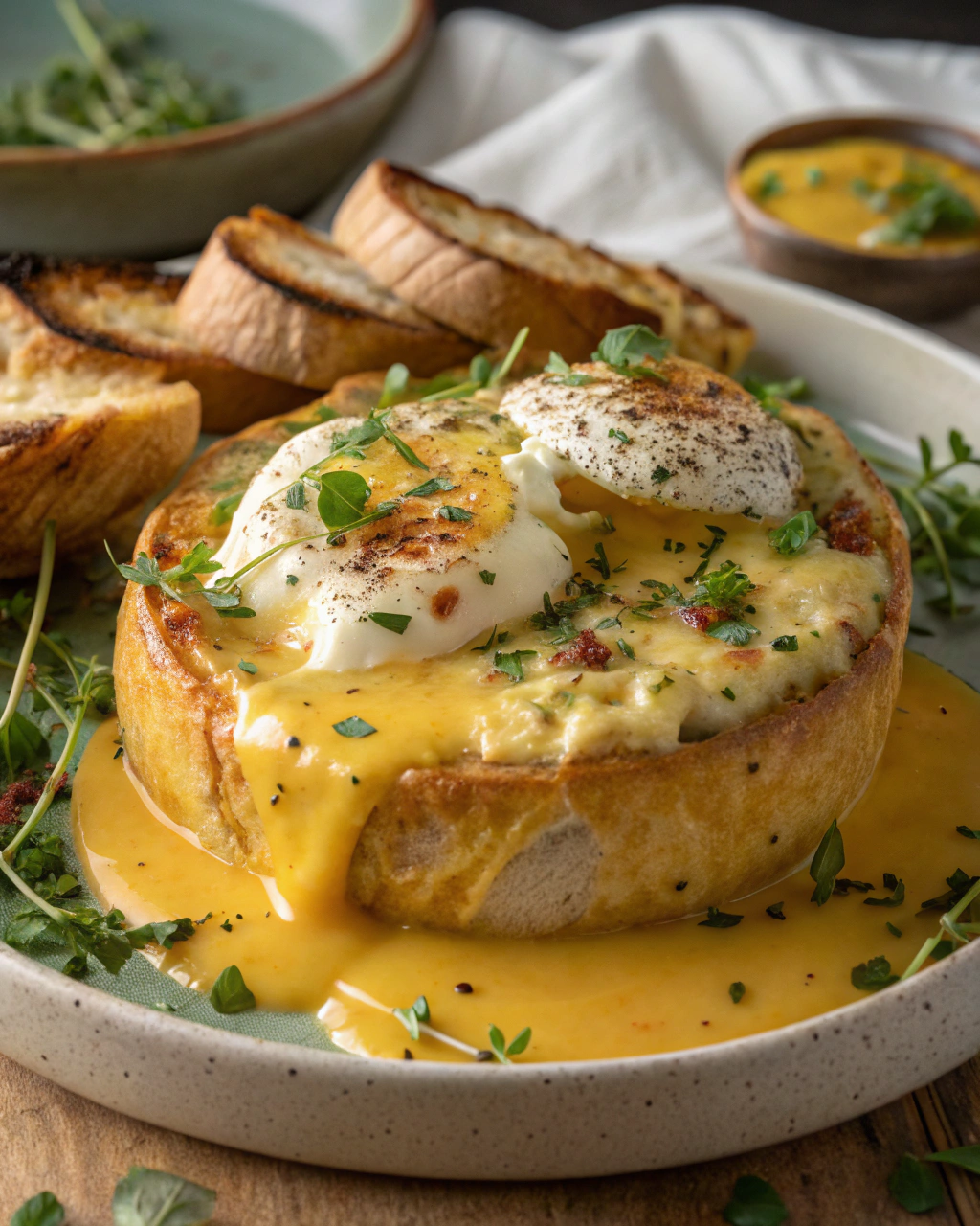 Œufs à la sauce moutarde