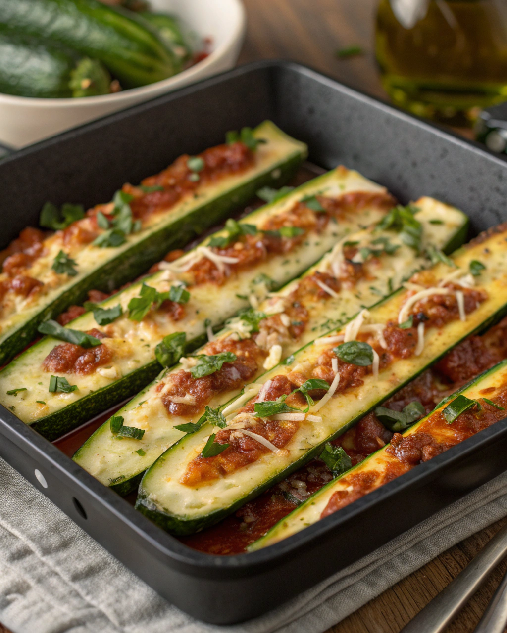 Bâtonnets de courgette croustillants