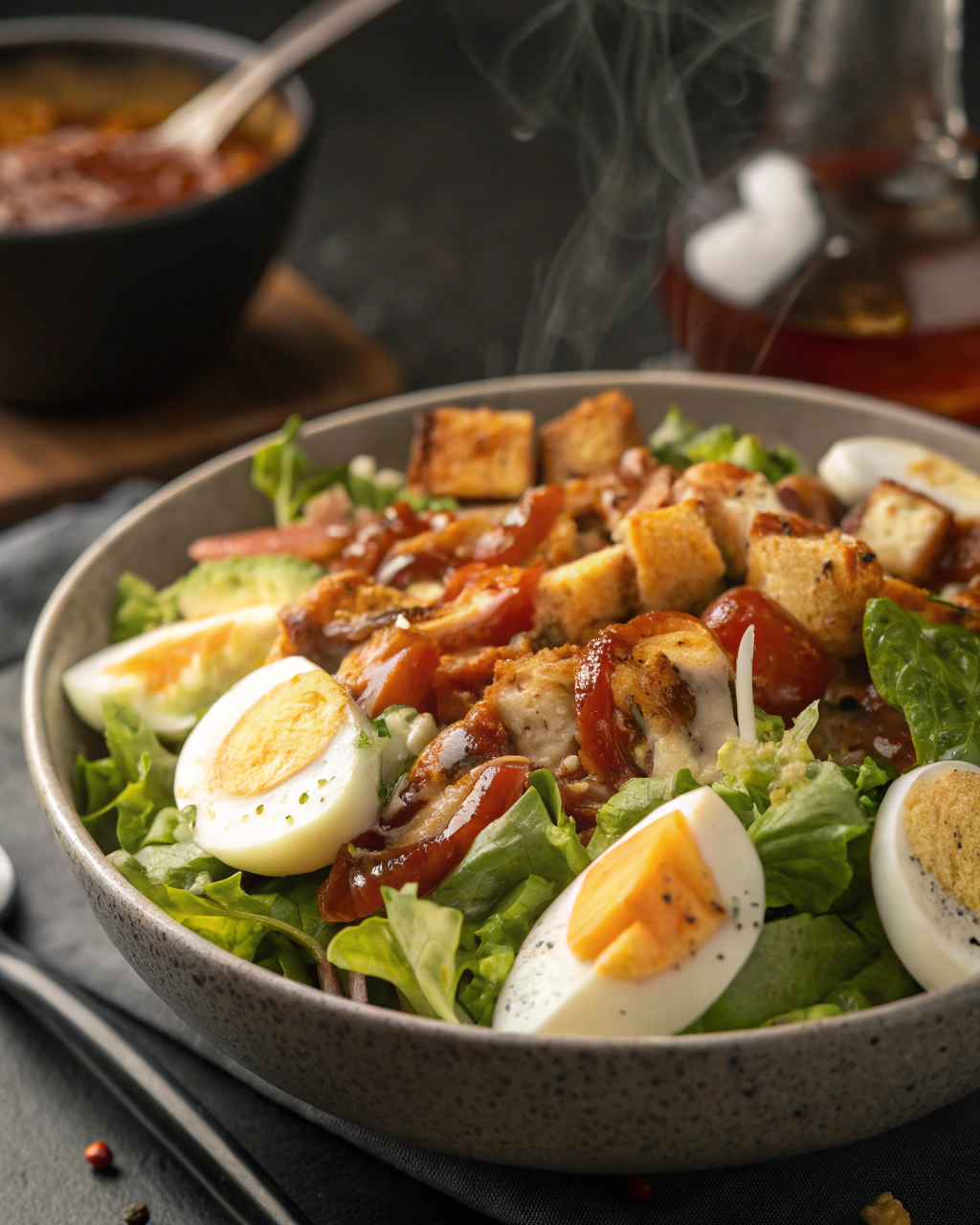 Salade aux œufs et à l’ail