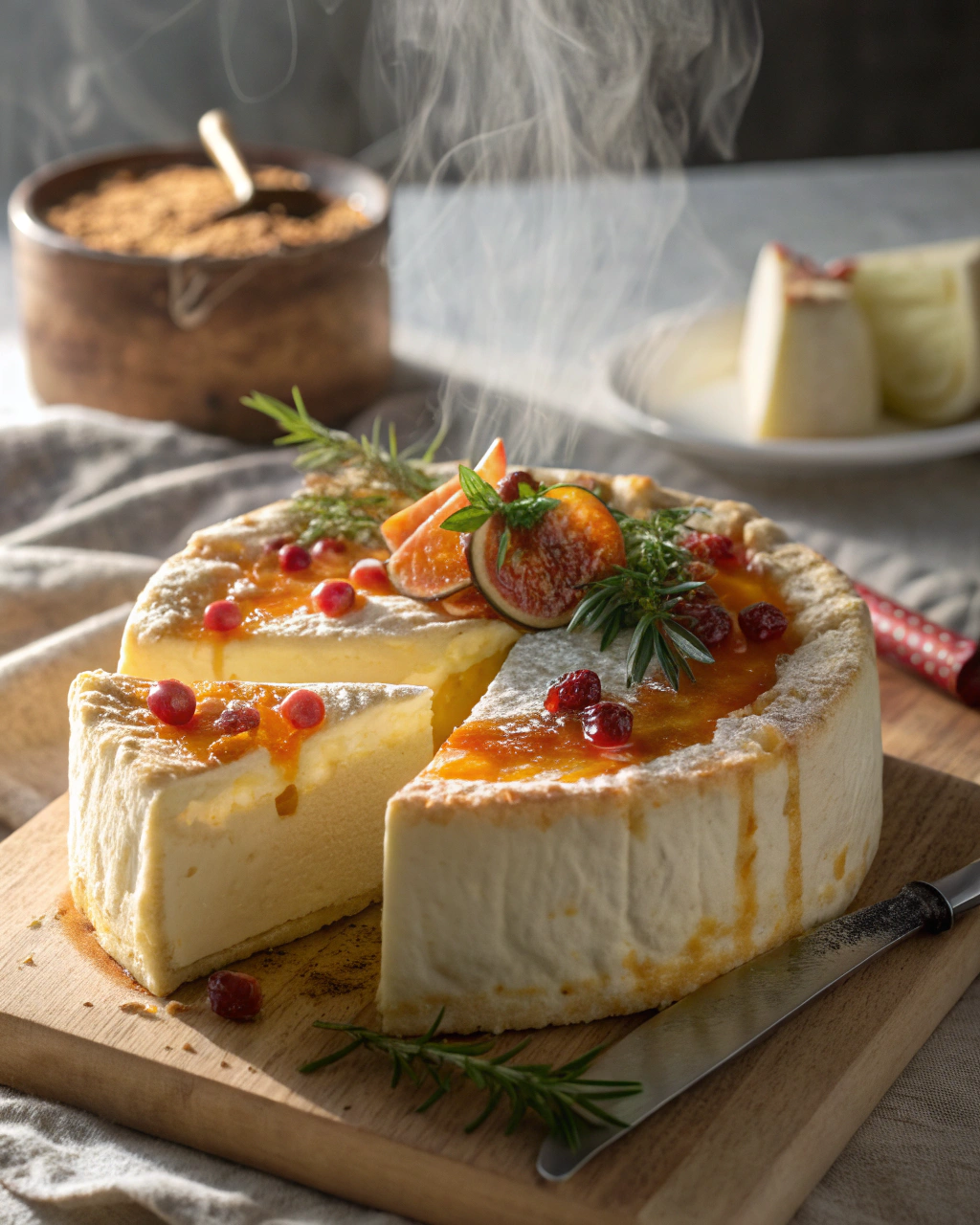 Gâteau neige au fromage blanc