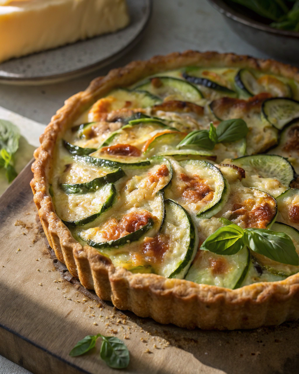 Délicieuse tarte courgettes
