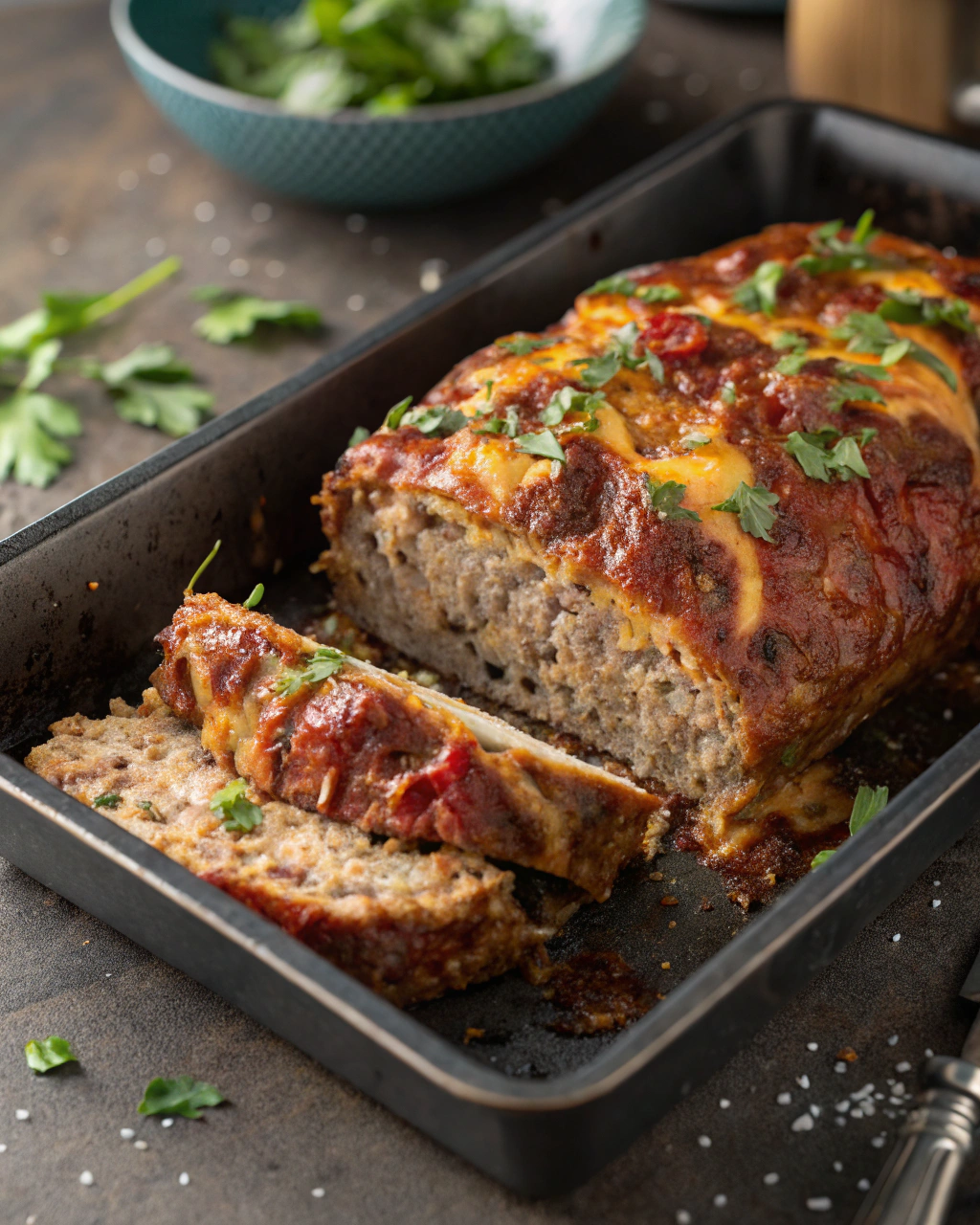 Pain plat à la viande hachée
