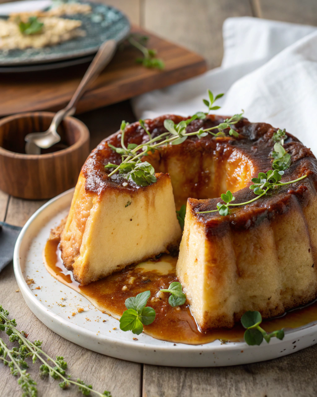 Gâteau au fromage blanc au pudding