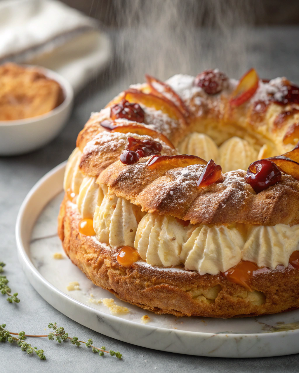 Gâteau choux à la crème sans cuisson