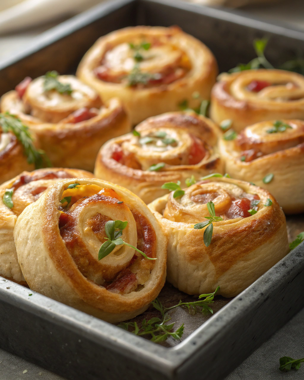 Petits pains roulés de grand-mère