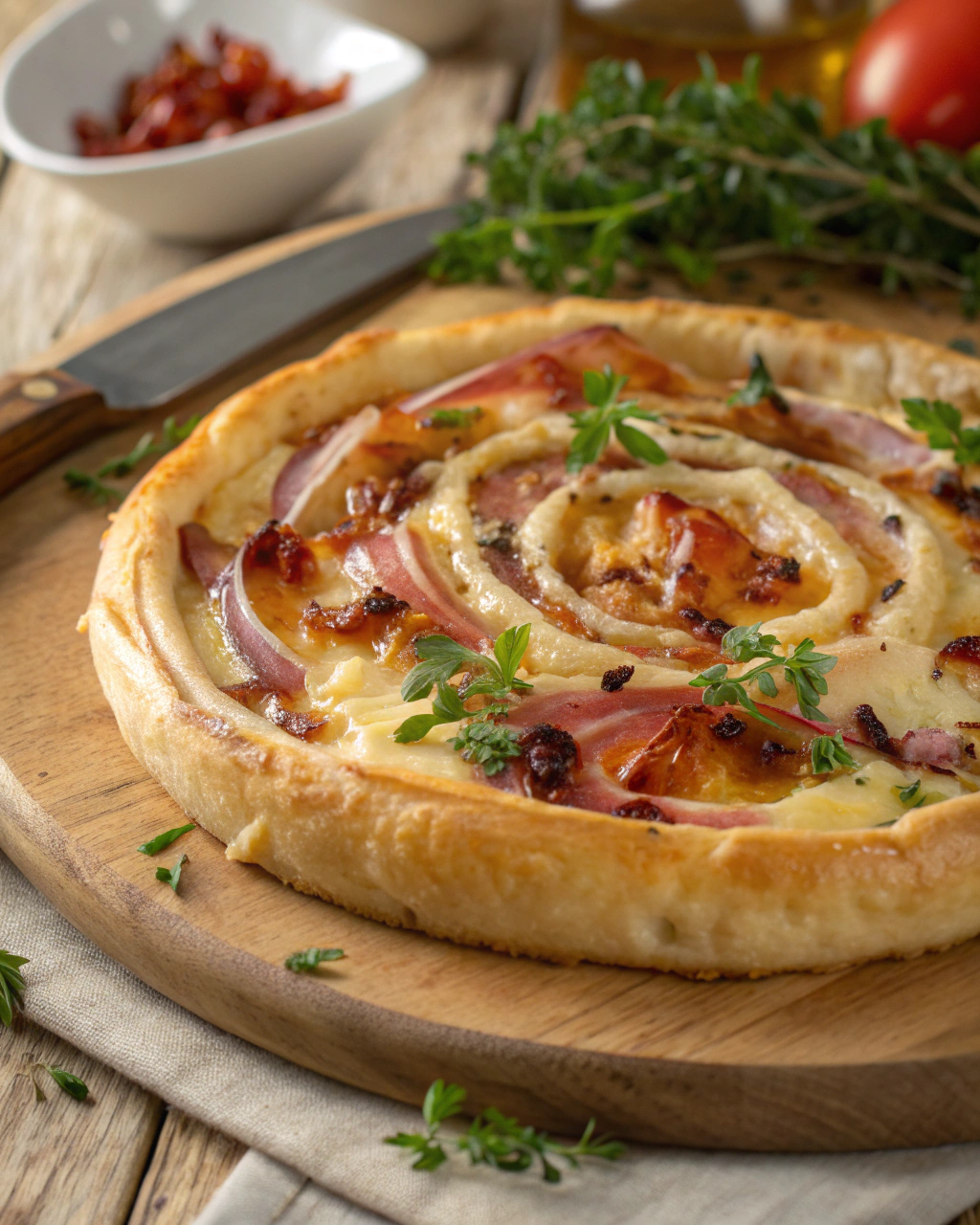 Roulé de flammekueche