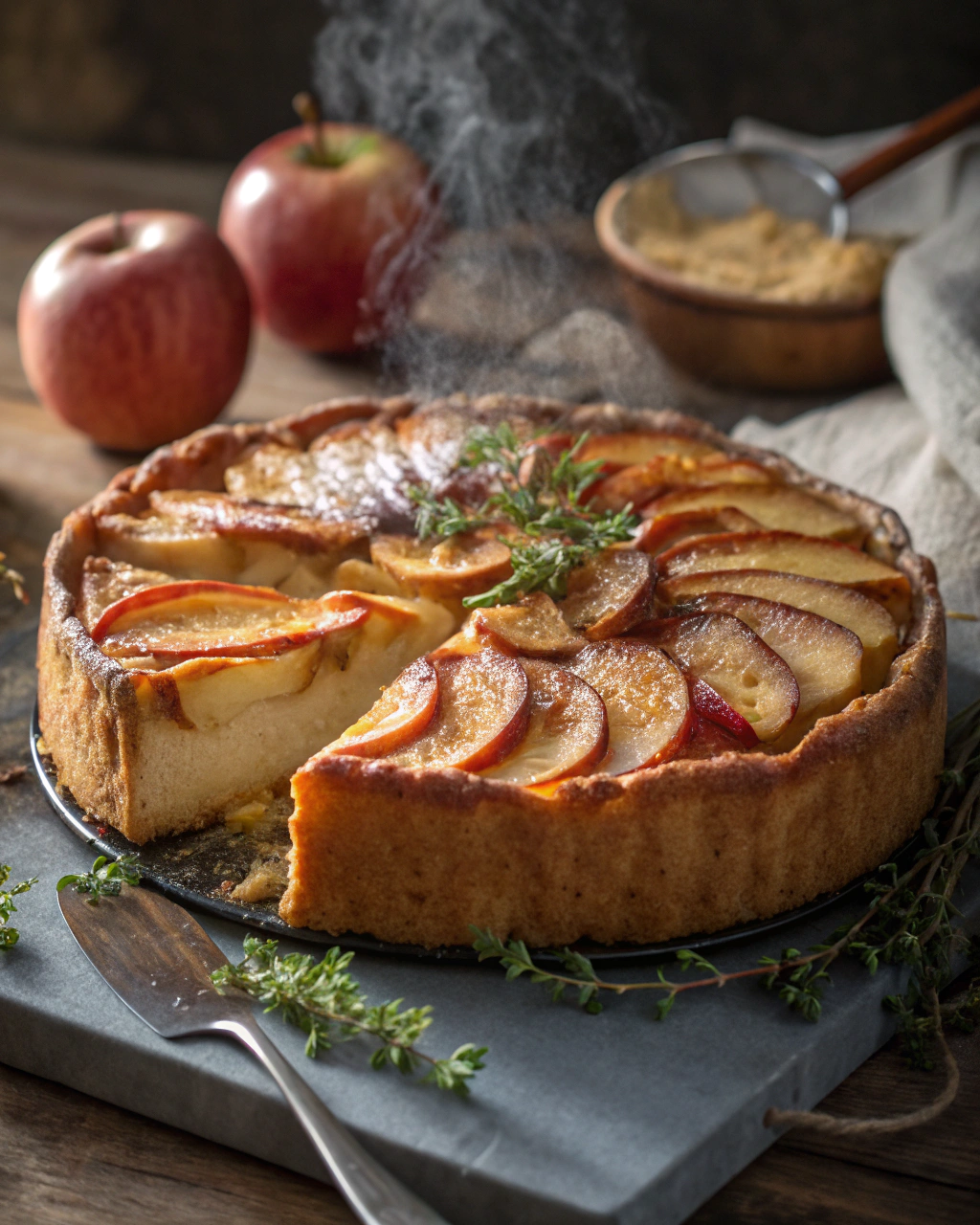 Gâteau aux pommes classique